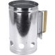 23. CHIMNEY LIGHTER FOR GRILL, HEIGHT 27.5 CM WITH WOODEN HANDLE