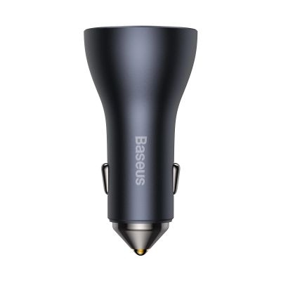 4. Baseus Golden Contactor Pro car charger USB-A + 2x USB-C 65W dark gray (CGJP010013)