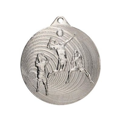 6. Silver Medal Volleyball Steel Medal MMC3073/S