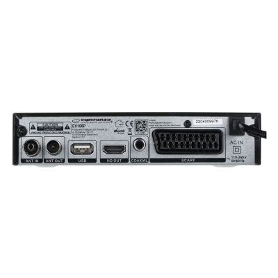 19. ESPERANZA DVB-T2 TUNER H.265/HEVC EV106P