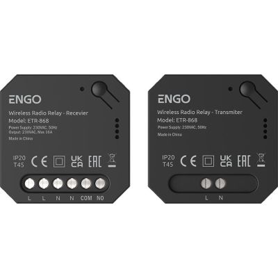 EngoLink wireless transmitter + receiver, radio-controlled, 868Mhz, 230V