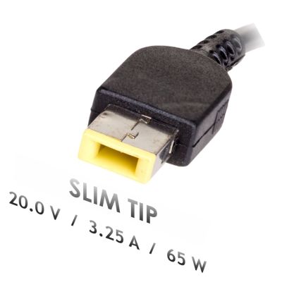 3. Akyga Square AK-ND-24 AC Adapter for IBM, Lenovo Notebook (20V; 3.25A; 65W; Slim Tip, Square yellow )