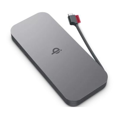 3. Lenovo Go 10,000 mAh Power Bank, G0A3LG1WWW, USB-C, Gray
