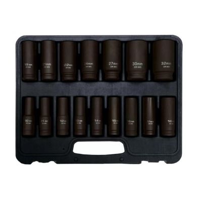 2. ADLER LONG IMPACT SOCKETS 16 pcs 1/2" 10-32mm
