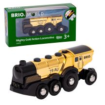 BRIO Goldene Batterielok with Licht und Sound