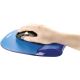 2. Fellowes CRYSTAL Mouse Pad and Wrist Rest Gel Blue
