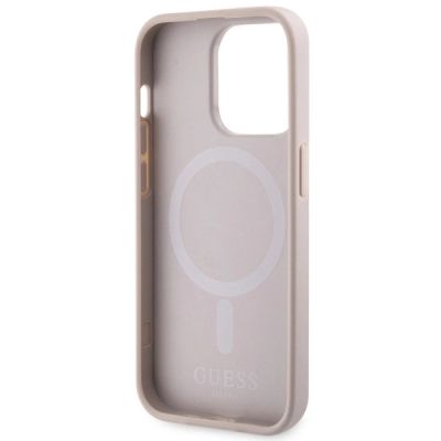 7. Guess GUHMP14LHGCFSEP iPhone 14 Pro 6.1" pink/pink hard case GCube Stripes MagSafe