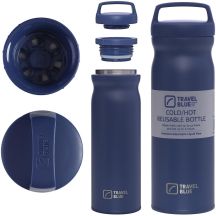 TRAVEL BLUE NAVY THERMAL BOTTLE
