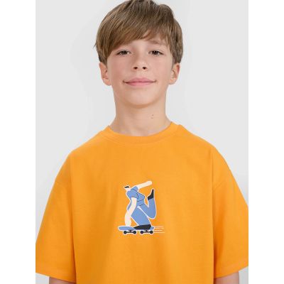 3. Boys' t-shirt with print 4F 4FJRSS25TTSHM2641-70S