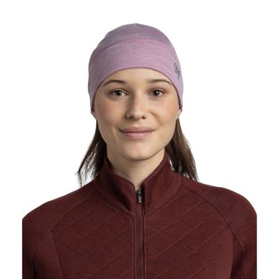 4. BUFF MERINO LIGHTWEIGHT BEANIE SOLID PANSY hat