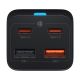 3. Baseus GaN3 Pro fast charger GaN 2 x USB Type C / 2 x USB 65W PD, QC4.0+, AFC, PPS + cable USB Type C - USB Type C 1m black (CCGP040101)