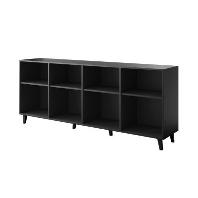 2. BARI chest of drawers 200x42x82 black matt