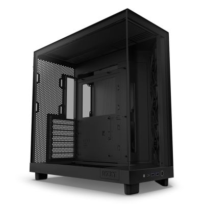 10. NZXT H6 FLOW MIDI TOWER COMPUTER CASE WITH WINDOW BLACK