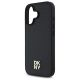 6. DKNY Repeat Pattern Stack Logo MagSafe iPhone 16 Case - Black