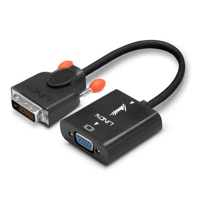 6. Lindy 38189 0.1m DVI-D VGA (D-Sub) Cable Adapter Black