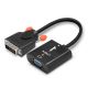6. Lindy 38189 0.1m DVI-D VGA (D-Sub) Cable Adapter Black