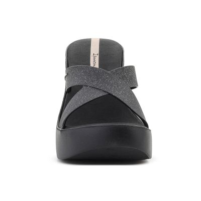 2. IPANEMA HIGH FASHION II SLIDE FEM BLACK/GLITTER/BEIGE 83646-BQ589