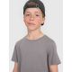 3. Boy's regular plain T-shirt 4F 4FJRAW25TTSHM3260-22S