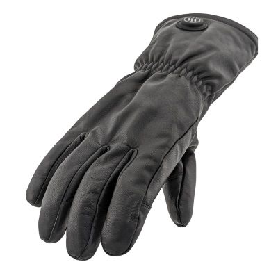 9. GLOVII Heated Leather Gloves for Everyday Use, Size L, GI2BL