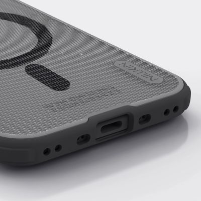 8. Nillkin Super Frosted Shield Pro MagSafe Compatible Case for iPhone 17 Air - Transparent Black