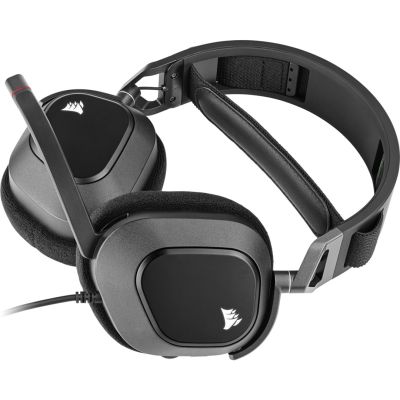 3. Corsair HS80 RGB USB Headset, Wired, Handheld, Gaming, Carbon