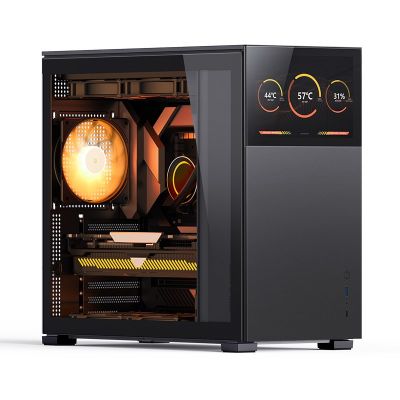 4. Jonsbo D41 Screen ATX Case, Tempered Glass - Black