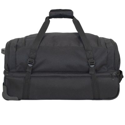 5. PREMIUM TROLLEY TRAVEL BAG T5607-0 BLACK SEMI LINE