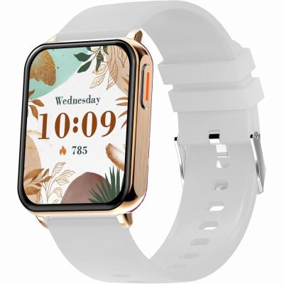 5. Smartwatch Gravity Rose Gold Gray 2 Straps GT17-4