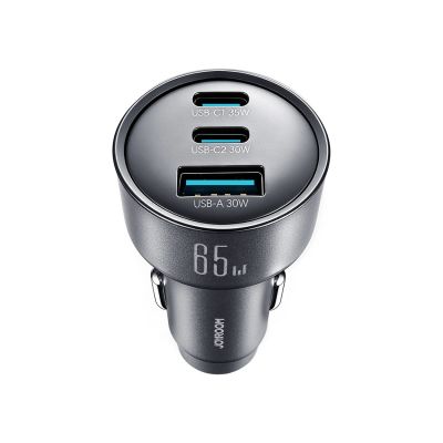 2. Joyroom JR-CCN19 65W 3-in-1 car charger Dark gray