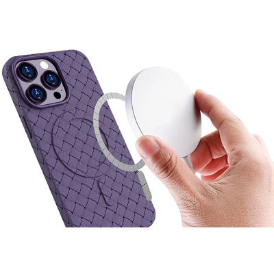 2. MagSafe Woven Case for iPhone 13 Pro - purple