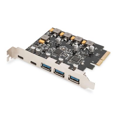 5. Digitus PCIe Card 2 x USB-C and 3 x USB A