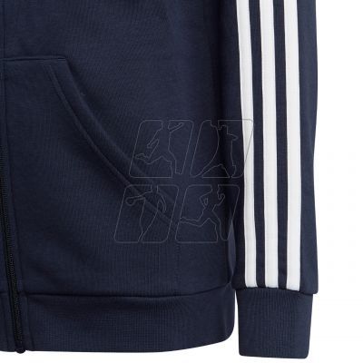 7. adidas Essentials 3-Stripes Fleece Full-Zip Hoodie Jr IC0600