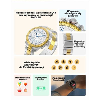 9. GRAVITY GT16-2 Black / Black Bracelet Men's Smartwatch