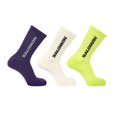 SALOMON EVERYDAY CREW 3-PACK VANILLA ICE/ACID LIME/DEEP BLUE LC2911200