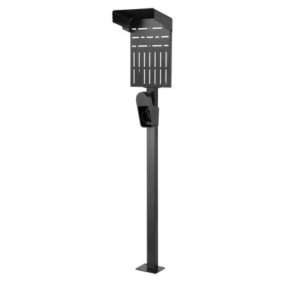17. Outdoor stand for Maclean EV and PHEV car chargers, steel, 15 kg max., MCE456
