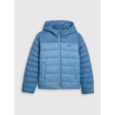 4. Boy's down jacket with synthetic filling 4F 4FJRAW25TDJAM0770-32S