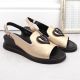 7. Filippo W PAW534B leather wedge sandals, gold