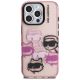 3. Karl Lagerfeld IML Multi K&C Head Pattern Case for iPhone 16 Pro Max - Pink