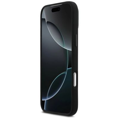 5. BMW M Silicon Tricolor Line MagSafe Case for iPhone 17 Pro Max - Black