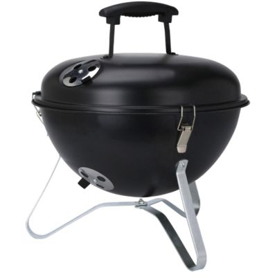 37 CM BLACK KETTLE-STYLE PORTABLE GRILL