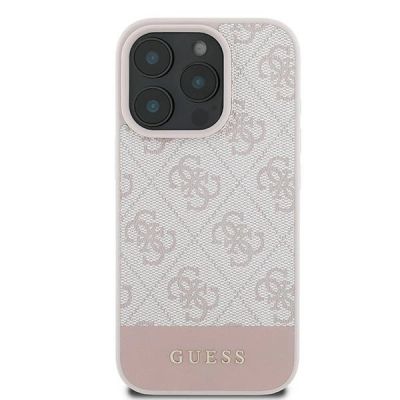 3. Guess 4G Bottom Stripe Case for iPhone 16 Pro Max - Pink