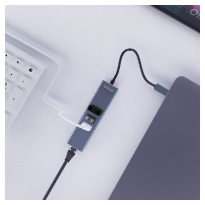 5. SAVIO AK-58 3-PORT USB-A HUB WITH RJ-45 ADAPTER