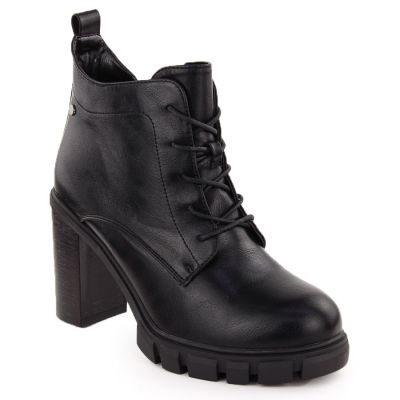 7. Black women's block-heel ankle boots M.Daszyński SA218-8