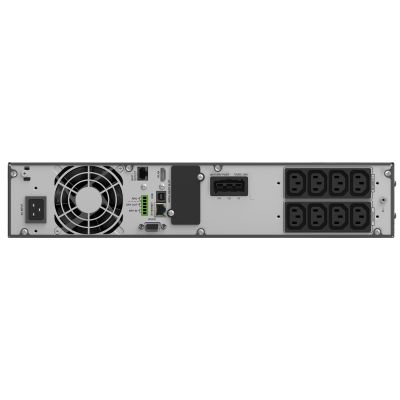 4. POWER WALKER UPS ON-LINE RACK 19" VFI 2000 ICR IOT PF1 1/1 PHASE, 2000VA, 8X IEC C13, USB/RS232, LCD