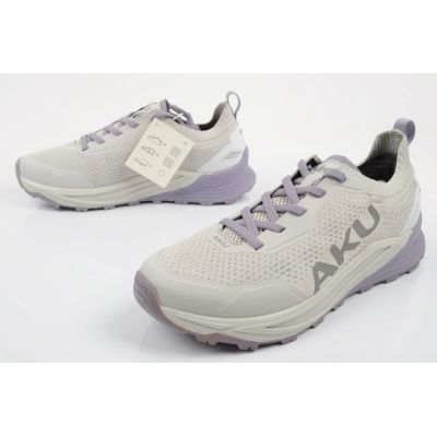 9. Aku women's outdoor trekking shoes Aira comfortable hiking gray purple