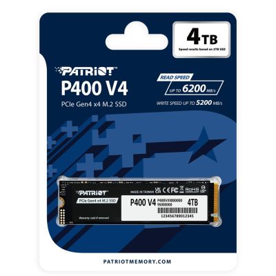 15. SSD Patriot P400 V4 4TB M.2 2280 PCI-E x4 Gen4 NVMe