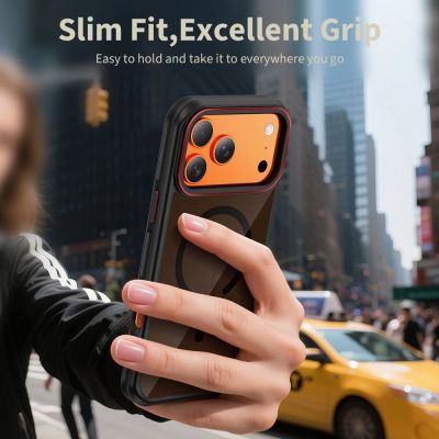 5. Tech-Protect MagHybrid MagSafe Case for iPhone 17 Pro - Black and Red