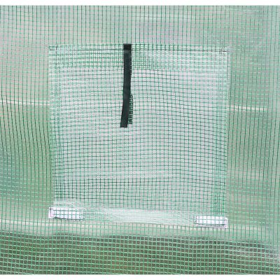 29. GREENHOUSE GARDEN TUNNEL 200x350x200CM PE GREEN STEEL STRUCTURE