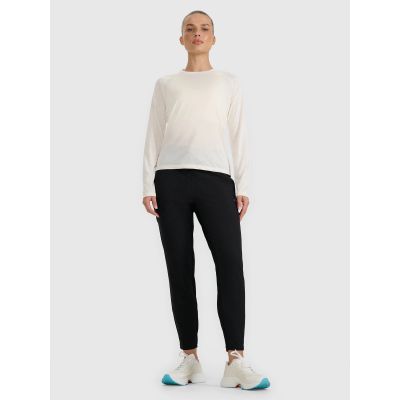 3. Women's quick-drying trail running longsleeve 4F 4FWAW25TFLOF415-11S