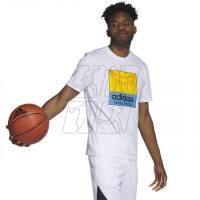 3. adidas Chain Net Basketball Graphic Tee M IC1861
